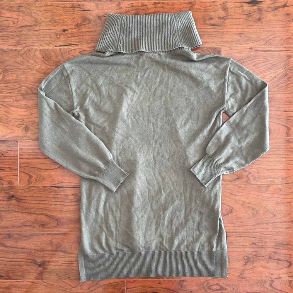 NWOT Loft Sage Green Cowl Neck Tunic Sweater Top - Picture 4 of 7